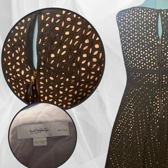 LOFT Eyelet Dress | 12P - Picture 2 of 2